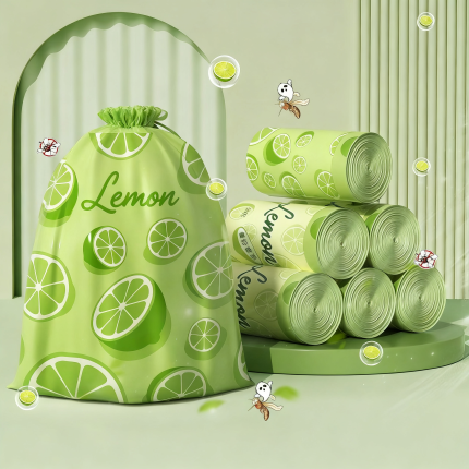Lime garbage bag